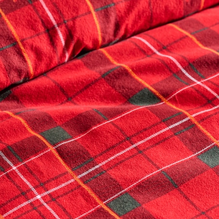 Pościel Flanelowa Coscaro 160x200 cm w kratę