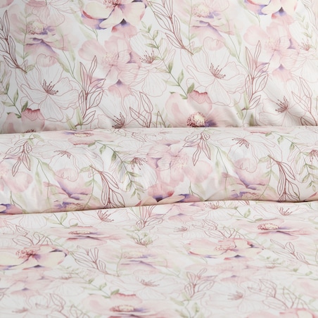 Pościel Bawełniana Sabio 160x200 cm z wzorem kwiatowym