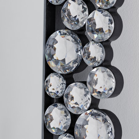 Lustro z kryształkami juncia 60x90 cm