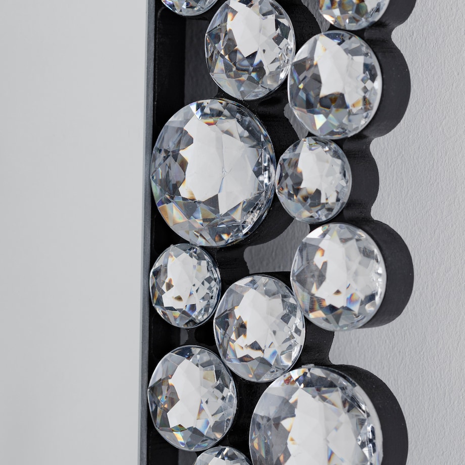 Lustro z kryształkami juncia 60x90 cm