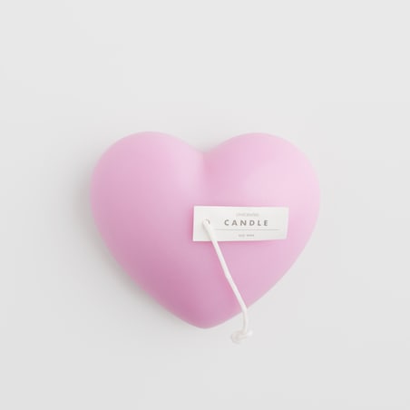 Świeca Corazone z motywem serca