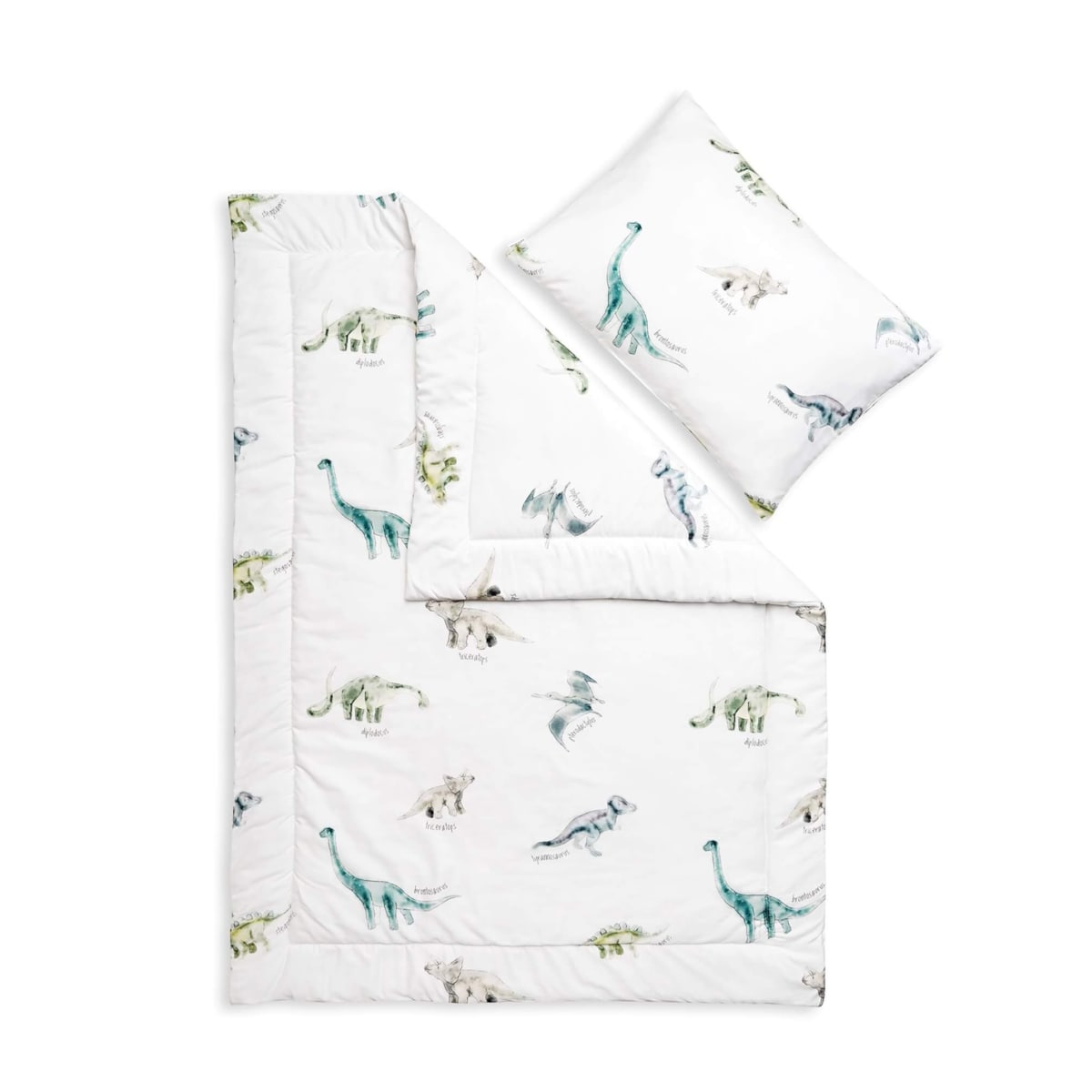 Pościel z wypełnieniem Dinozaury 100/135 + 40/60 cm