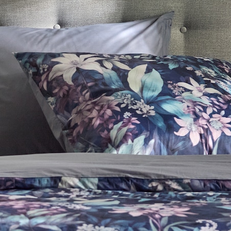 Pościel Welwetowa Rottis 160x200 cm z motywem roślinnym