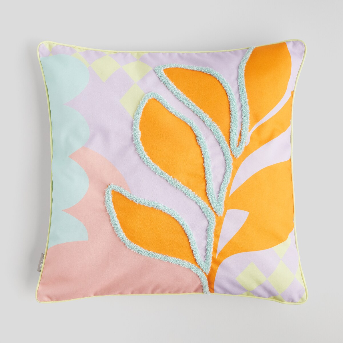 Poszewka Haftowana Radiante 45x45 cm z motywem roślinnym