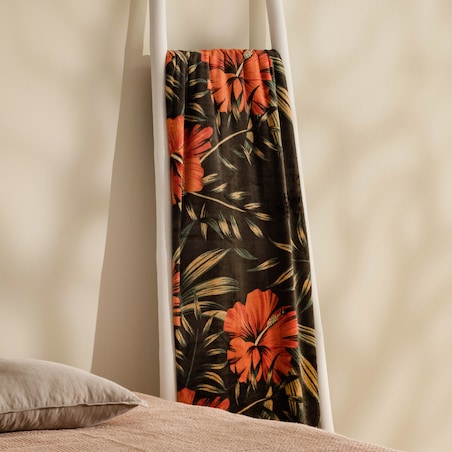 Drukowany koc Hibiskus 150x200 cm