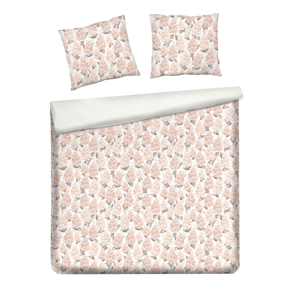 Pościel z bawełny satynowej Amberbloom 200x220 cm z motywem kwiatowym