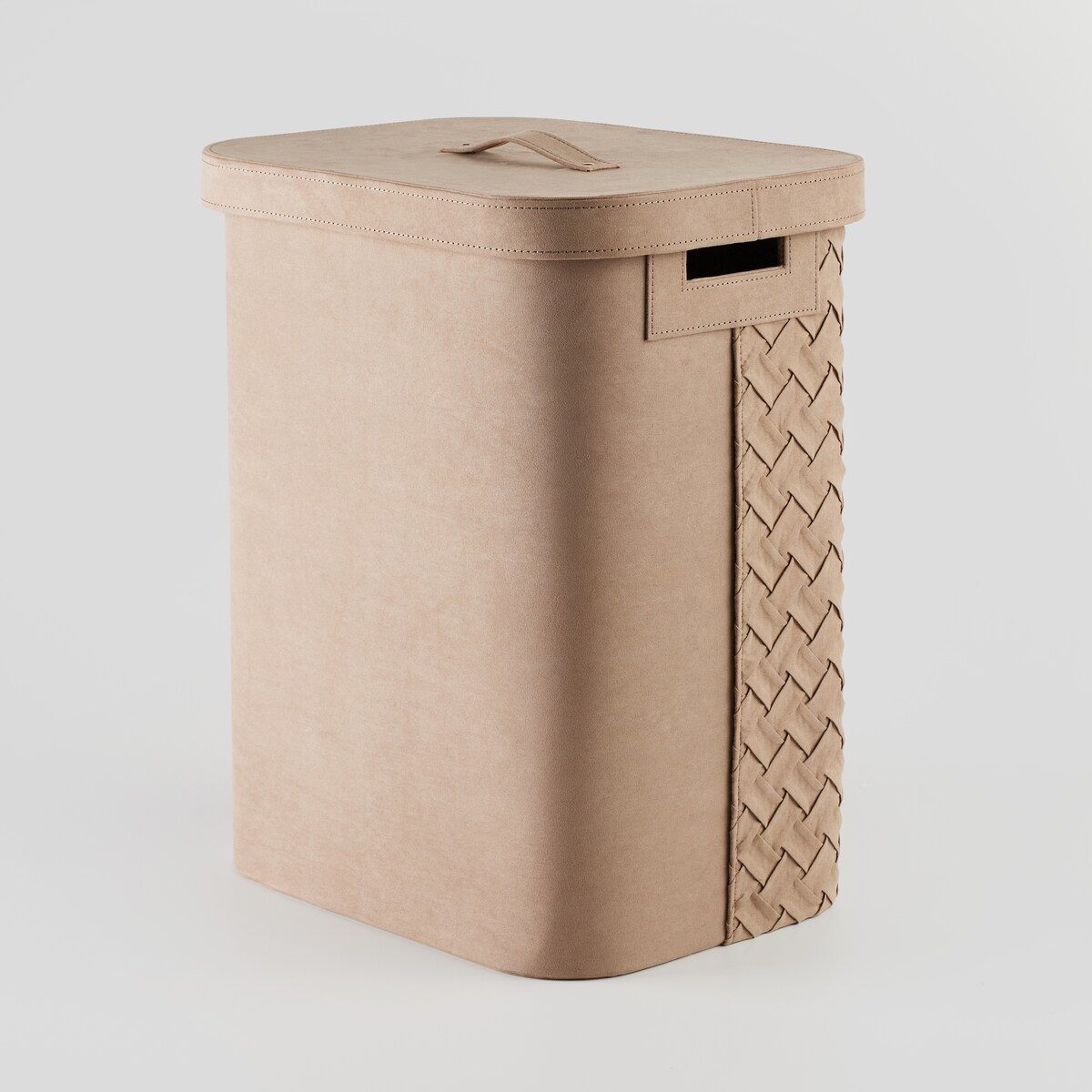 elegancki kosz na pranie z welwetu babtistin 65 l