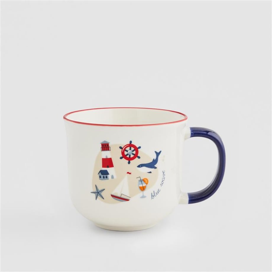 Kubek Pelora z motywem morskim
