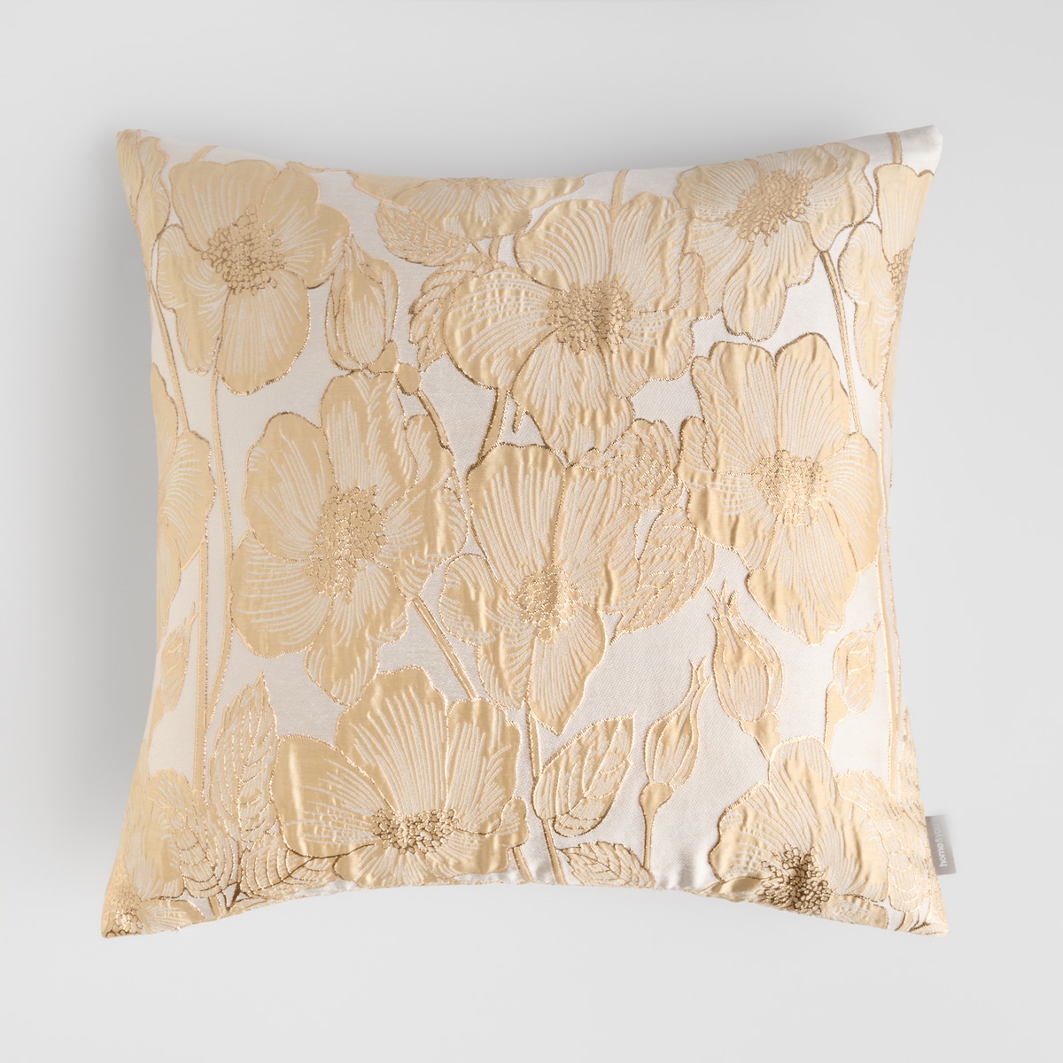 Poszewka Żakardowa Makowka 45x45 cm z motywem kwiatowym