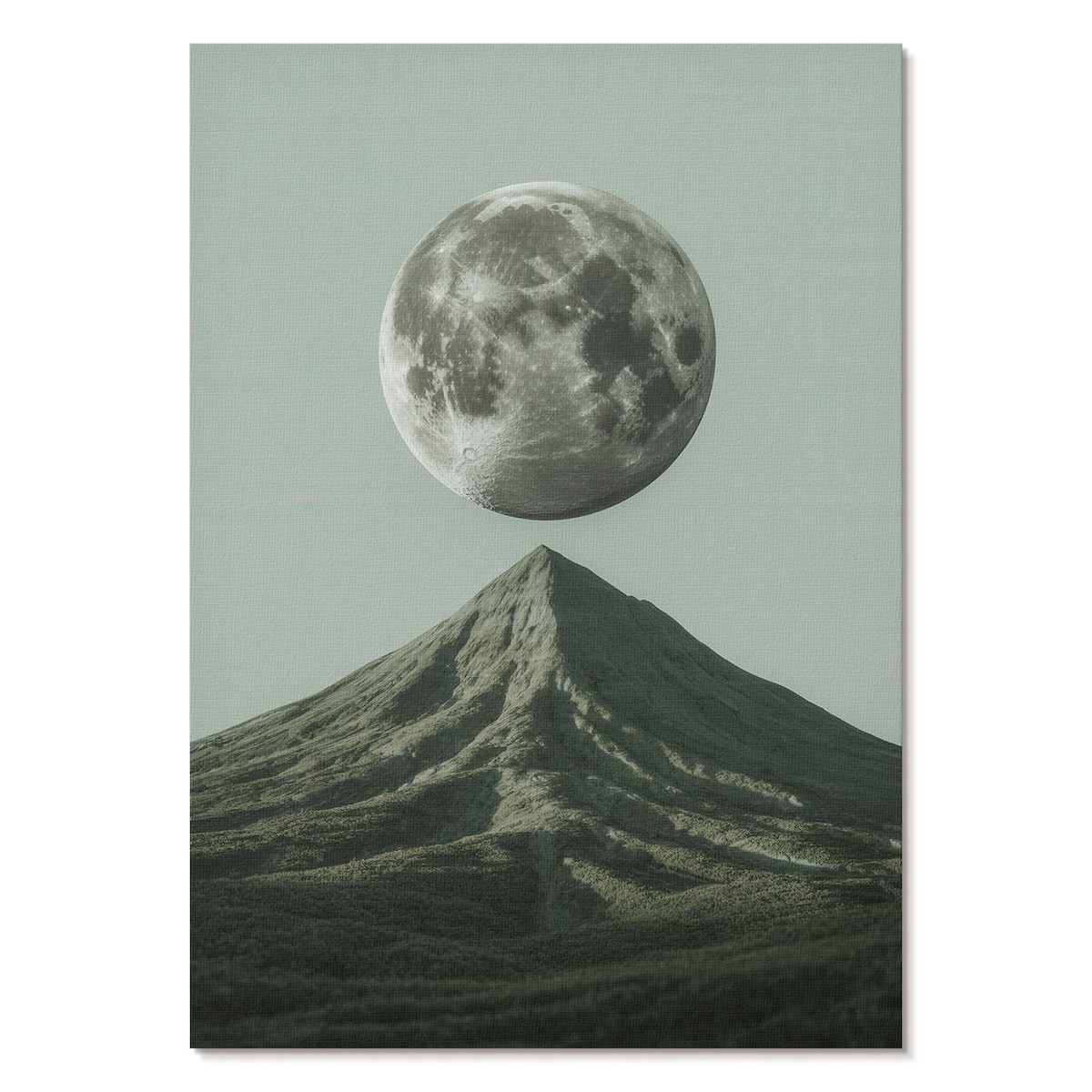 Plakat na płótnie canvas - Księżyc i góra