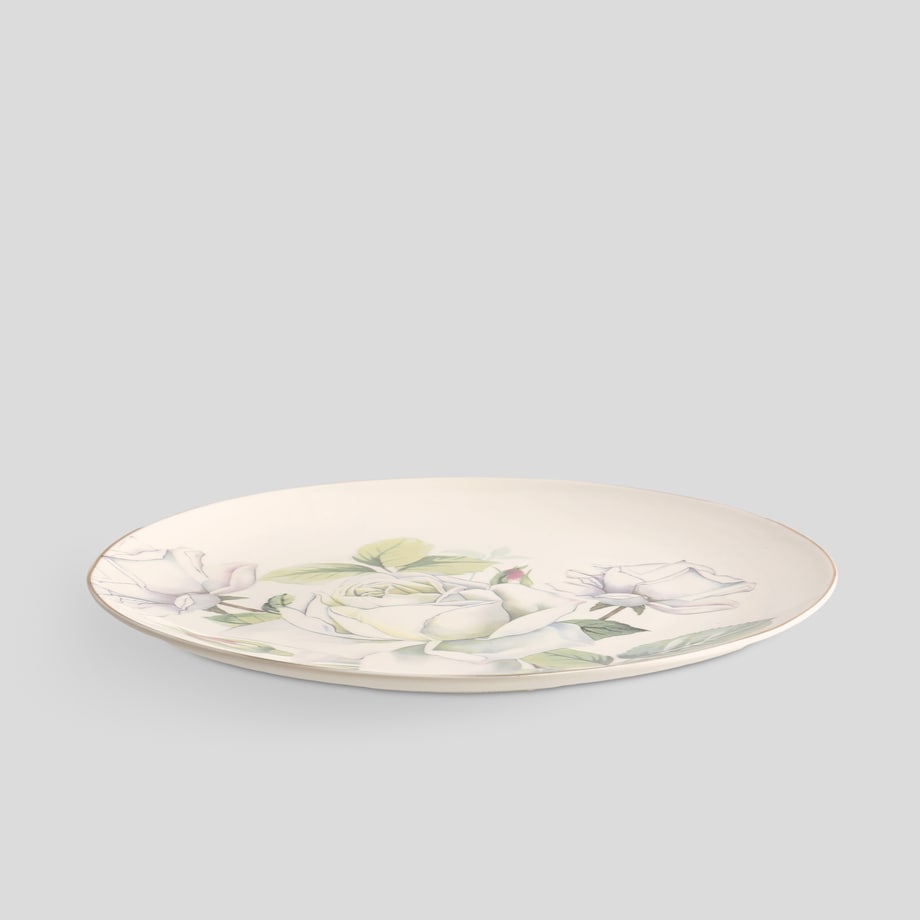 Talerz Obiadowy Arrosa z motywem kwiatowym