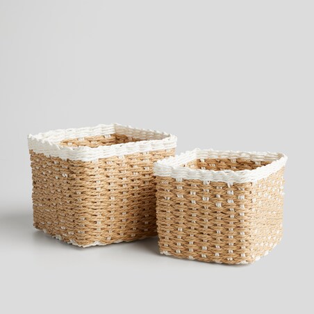 Koszyk do przechowywania z papierowej wikliny walton