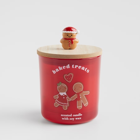 Świeca Zapachowa Ginno cookie z motywem piernika