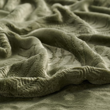 Koc Fernico 150x200 cm z motywem liściastym