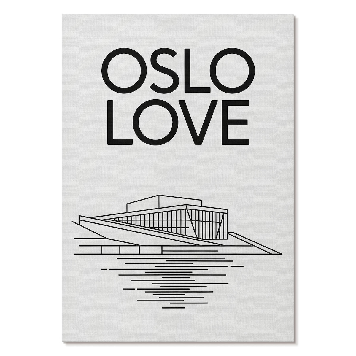 Plakat na płótnie canvas - Oslo ilustracja