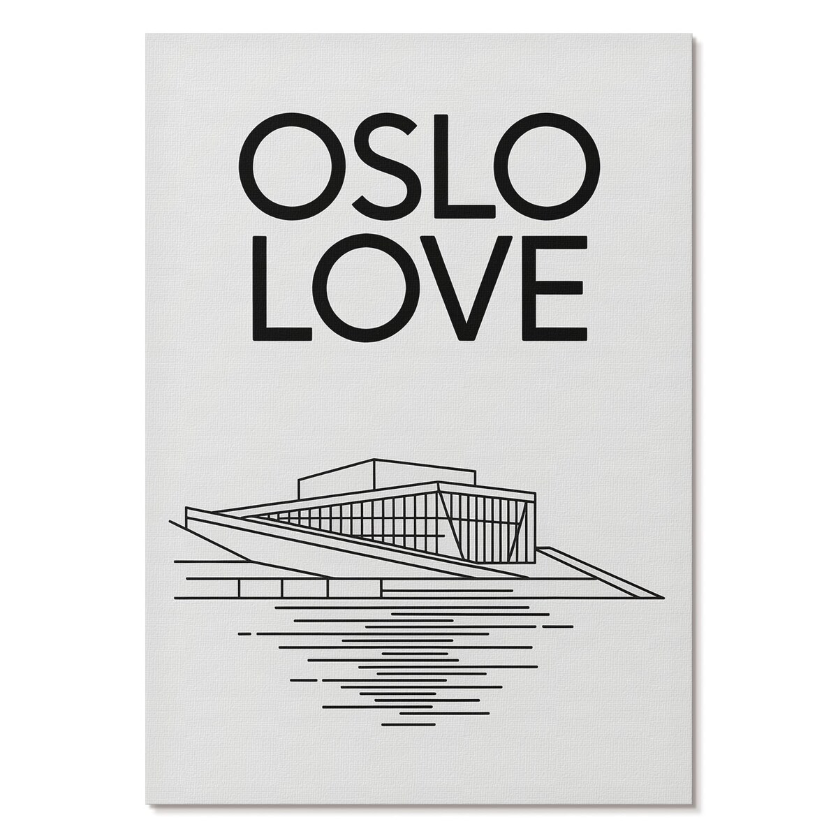 Plakat na płótnie canvas - Oslo ilustracja