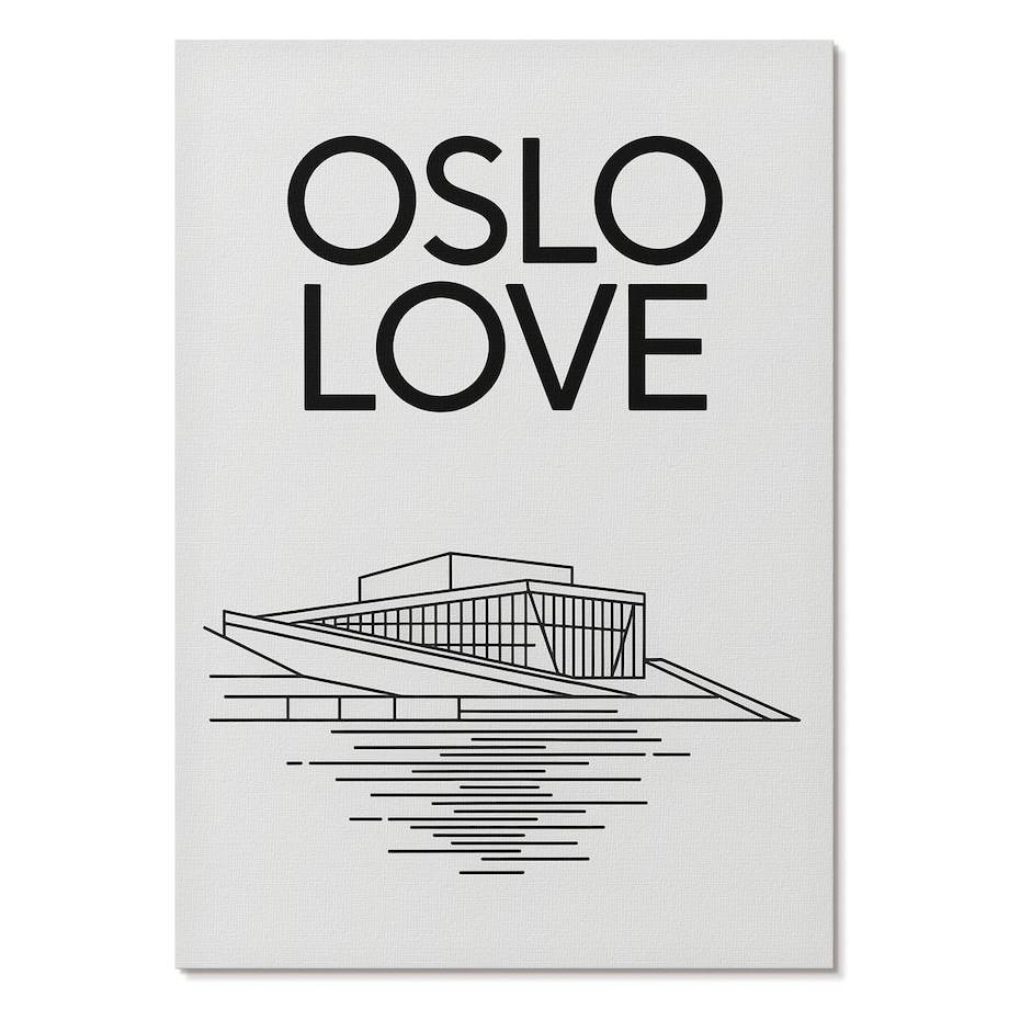 Plakat na płótnie canvas - Oslo ilustracja