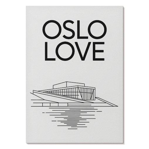 Plakat na płótnie canvas - Oslo ilustracja