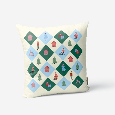 Poduszka świąteczna - Retro święta 45x45 cm