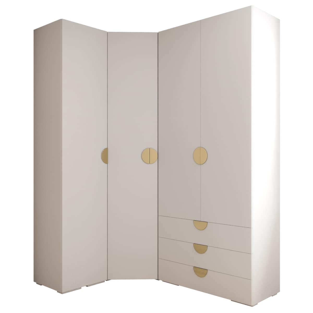 Garderoba wysoka do przedpokoju INOVA 4 Z6 biały+czarny