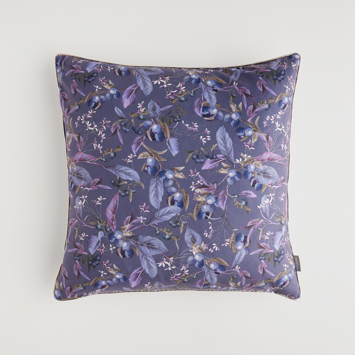 Poszewka Welwetowa Veriso 45x45 cm z motywem roślinnym