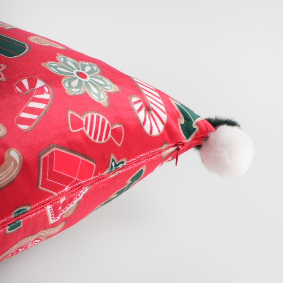 Poszewka z nadrukiem Ginno 45x45 cm z motywem piernika