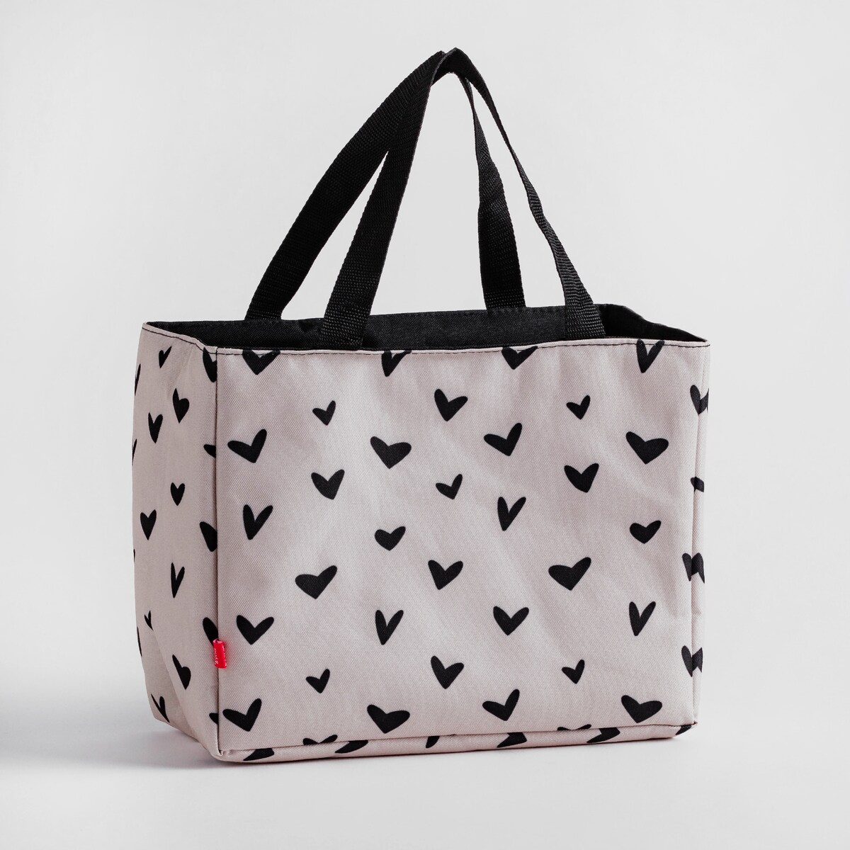 Torba Na Lunch Mallory 30x15 cm z motywem serca