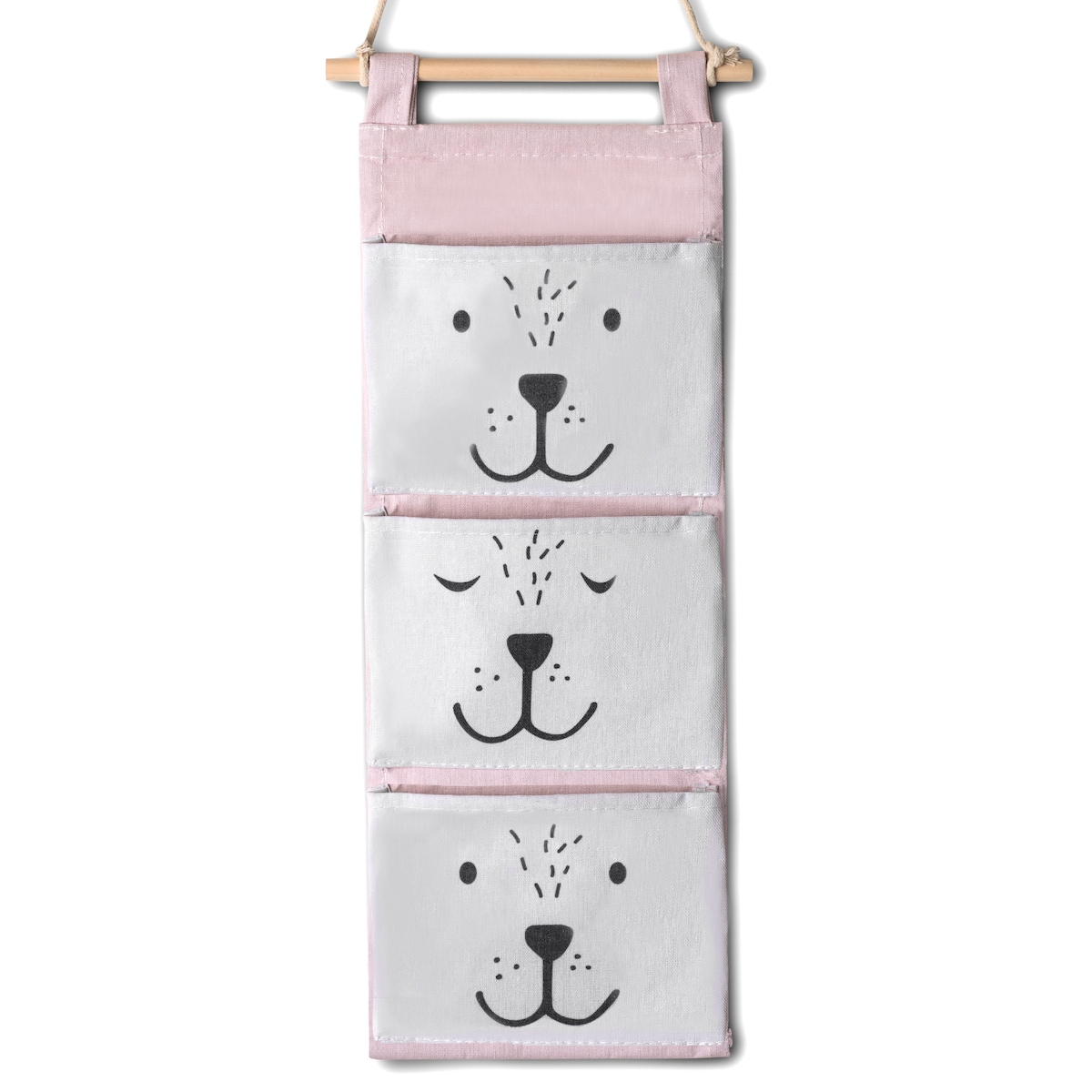 Organizer wiszący na zabawki akcesoria Nukido różowy