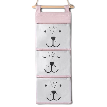 Organizer wiszący na zabawki akcesoria Nukido różowy