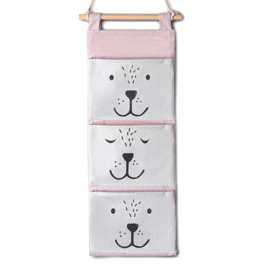 Organizer wiszący na zabawki akcesoria Nukido różowy