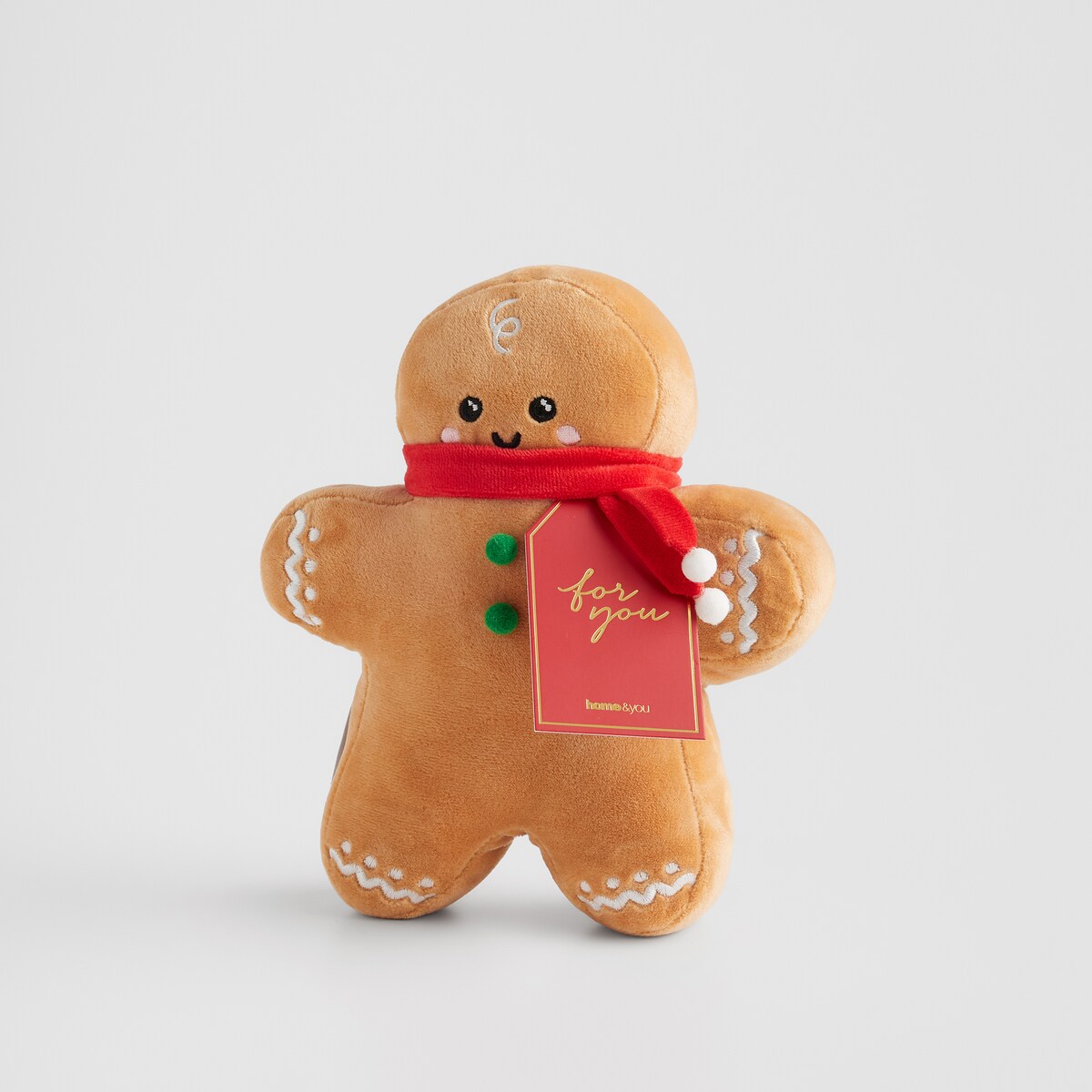 Przytulanka Gingerbu z motywem piernika