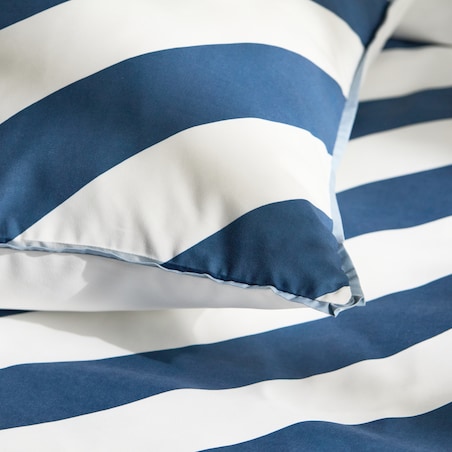 Pościel z mikrofibry z lamówką Pasiu 160x200 cm w paski