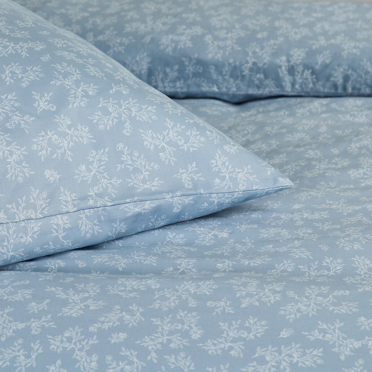 Pościel z bawełny satynowej Rosmarin 160x200 cm z motywem roślinnym