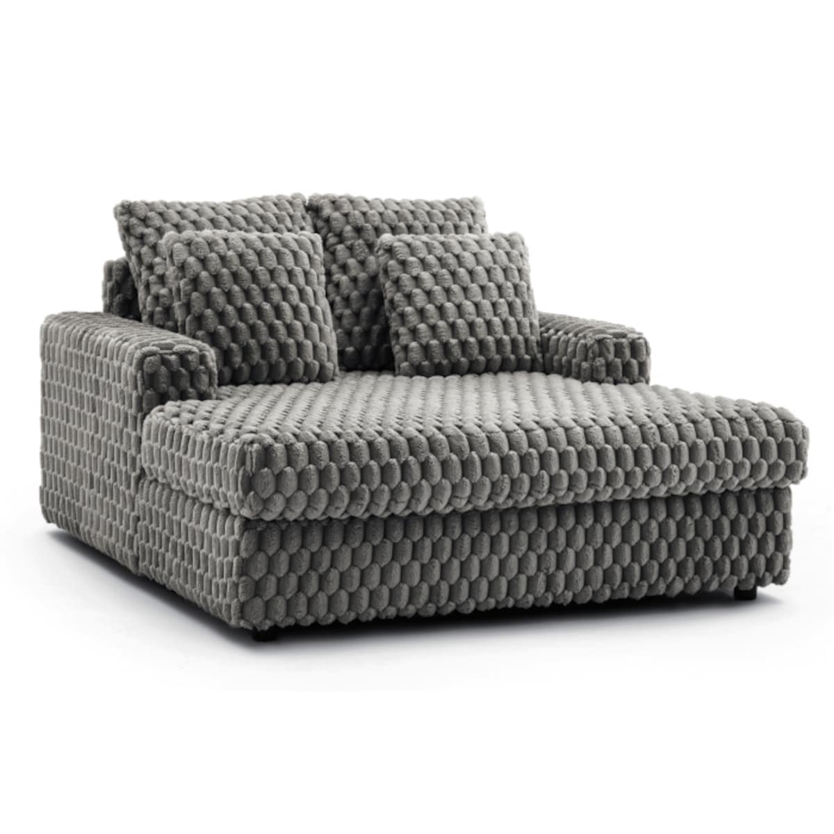 Fotel Wypoczynkowy Kanapa Sofa do Spania Salonu Welur Pluszowy KOBEL