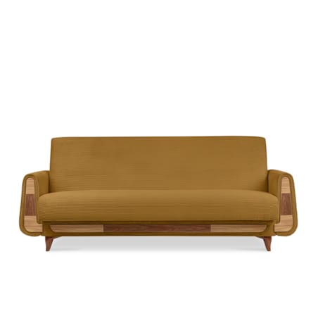 KONSIMO GUSTAVO II Sofa 3-osobowa, kolor żółty