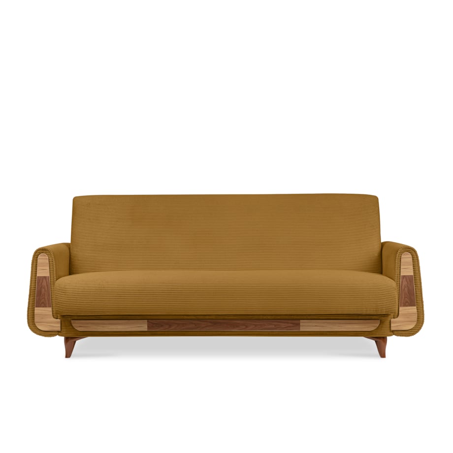 KONSIMO GUSTAVO II Sofa 3-osobowa, kolor żółty