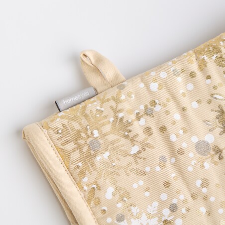 Komplet Rękawic Kuchennych Snowf 14x30 cm z motywem śnieżynki