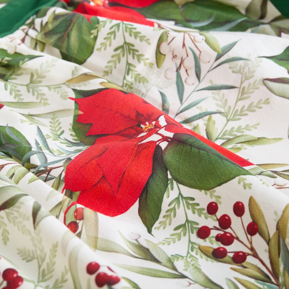 Fartuch Poinsetta 142x90 cm z motywem gwiazdy betlejemskiej