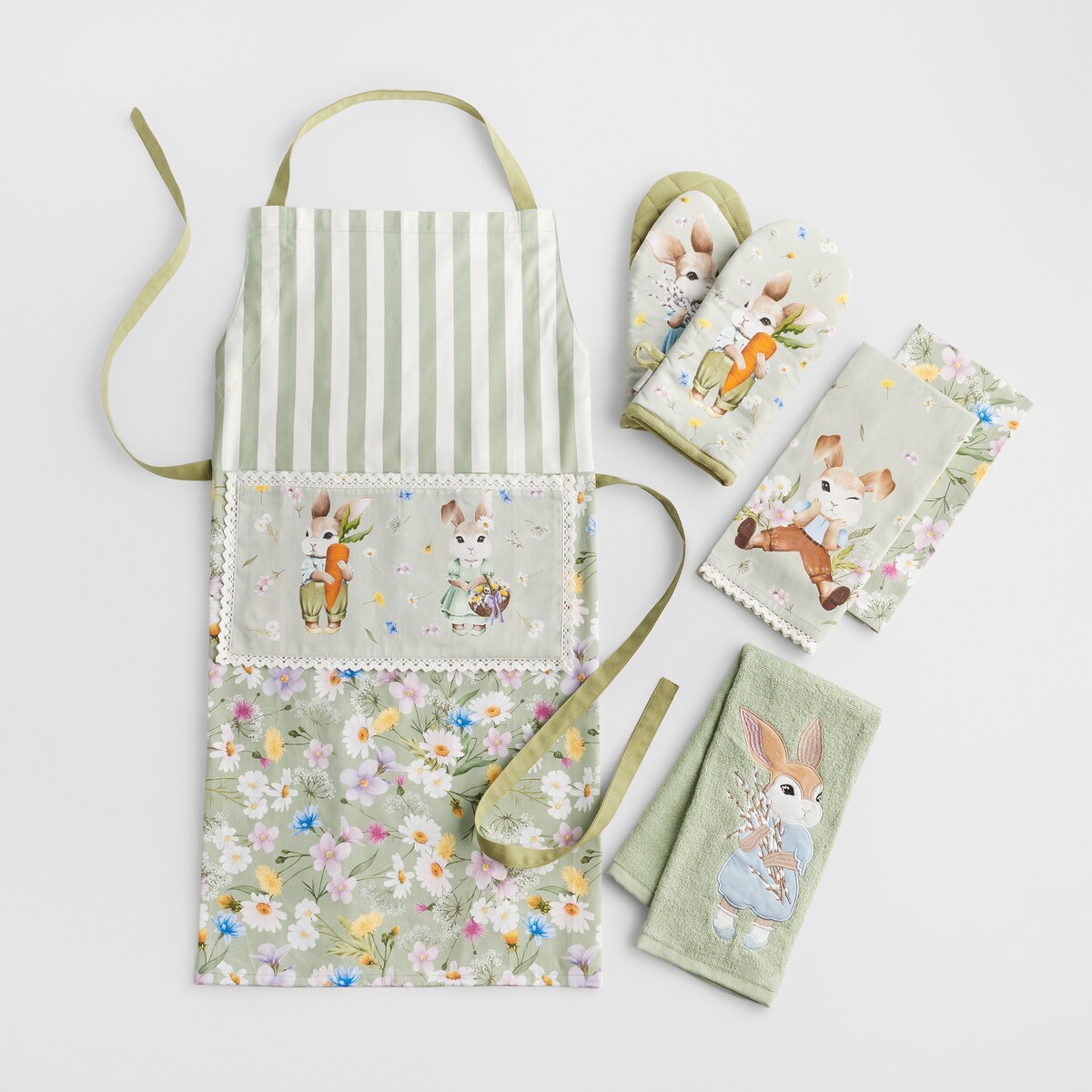 Fartuch Emi 70x85 cm z motywem królika