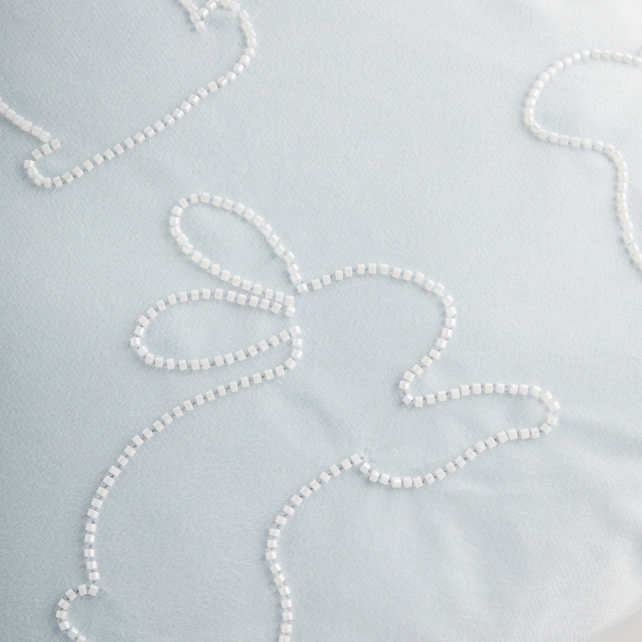 Poszewka Haftowana Hopillow 45x45 cm z motywem królika