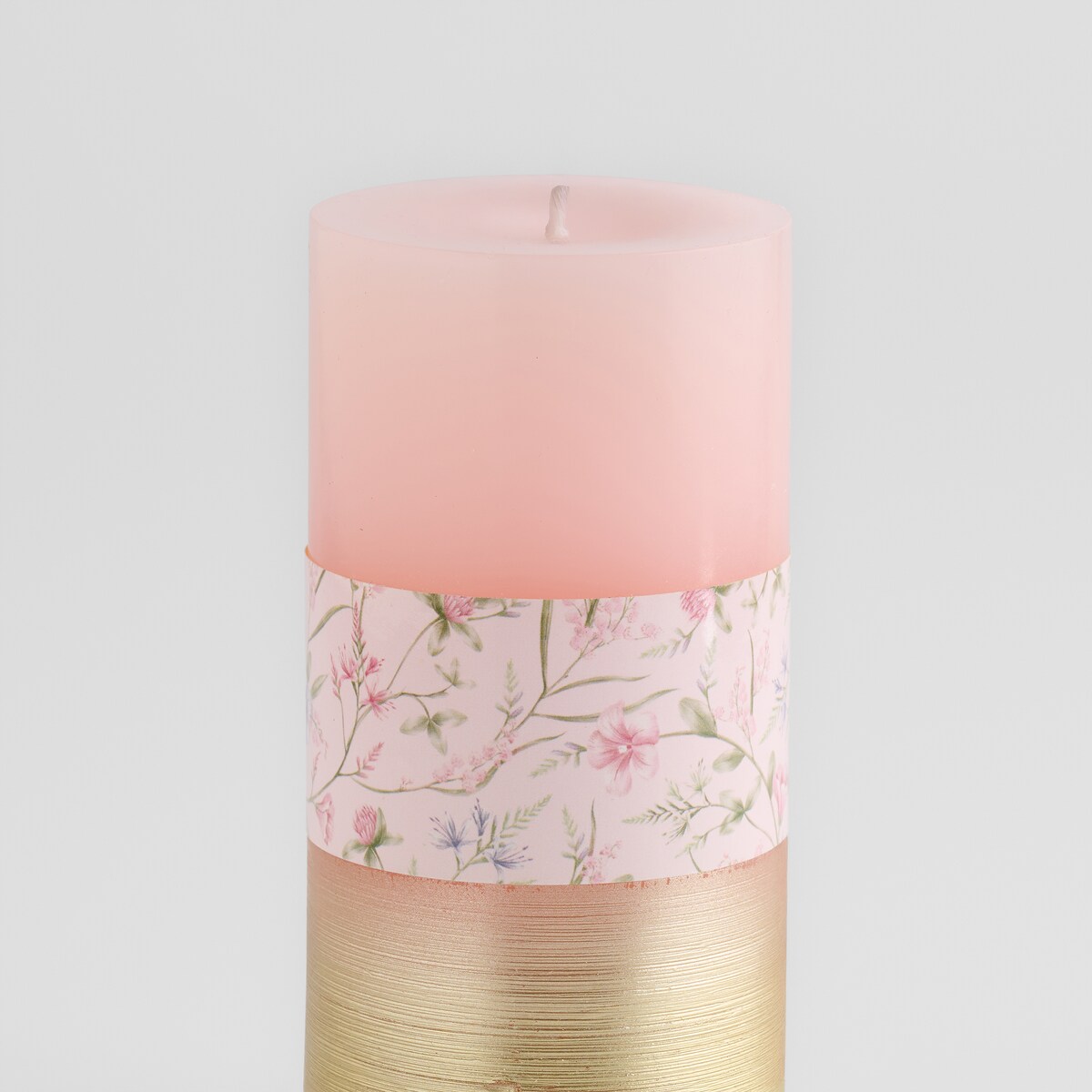 Świeca Kiros z motywem kwiatowym