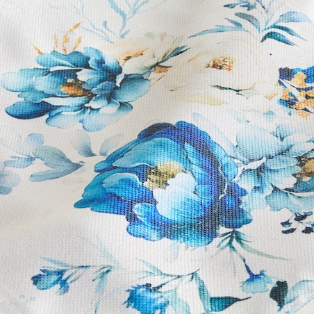 Bieżnik z nadrukiem Cyanelis 40x180 cm z motywem kwiatowym