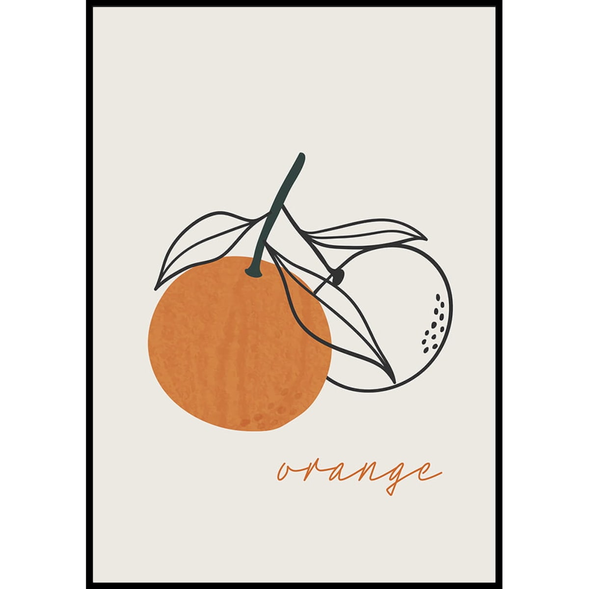 plakat pomarańcza 21x30 cm