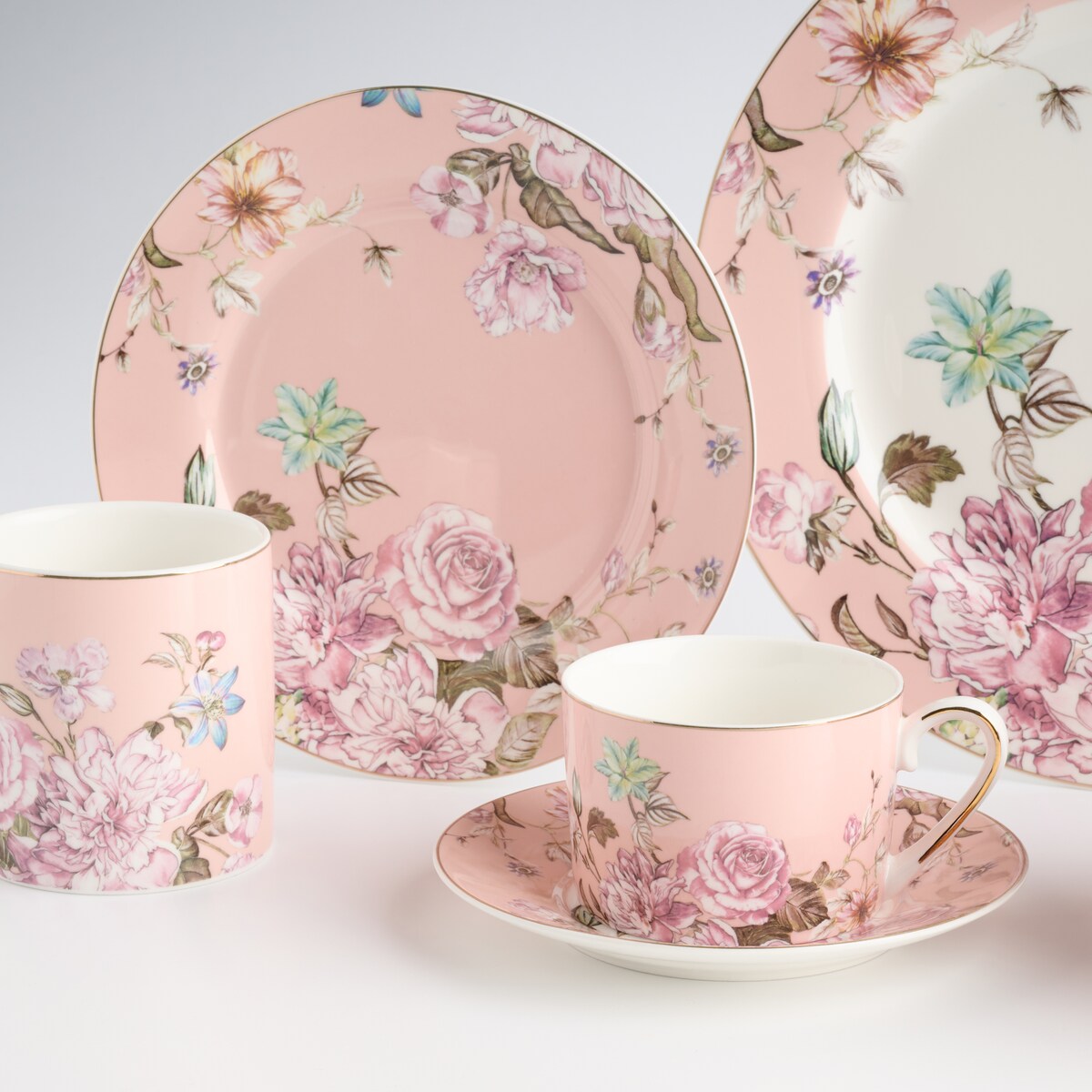 Talerz Deserowy Rosal z motywem kwiatowym