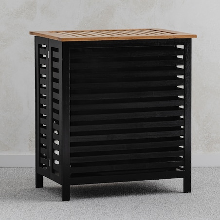 drewniany kosz na pranie woodello