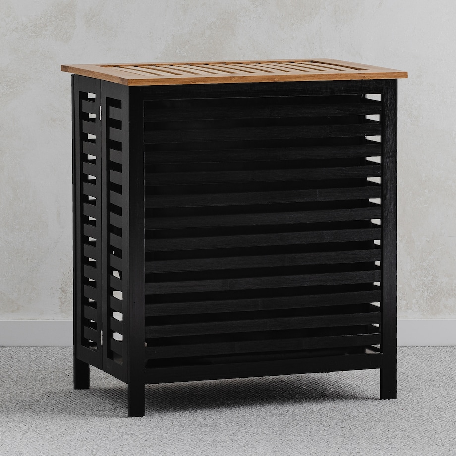 drewniany kosz na pranie woodello