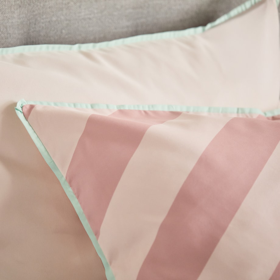 Pościel z mikrofibry z lamówką Pasiu 200x220 cm w paski