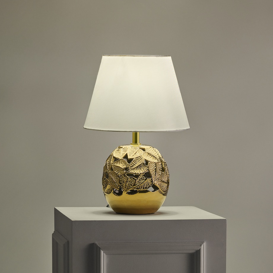 Lampa Stołowa Lefsi z motywem liściastym