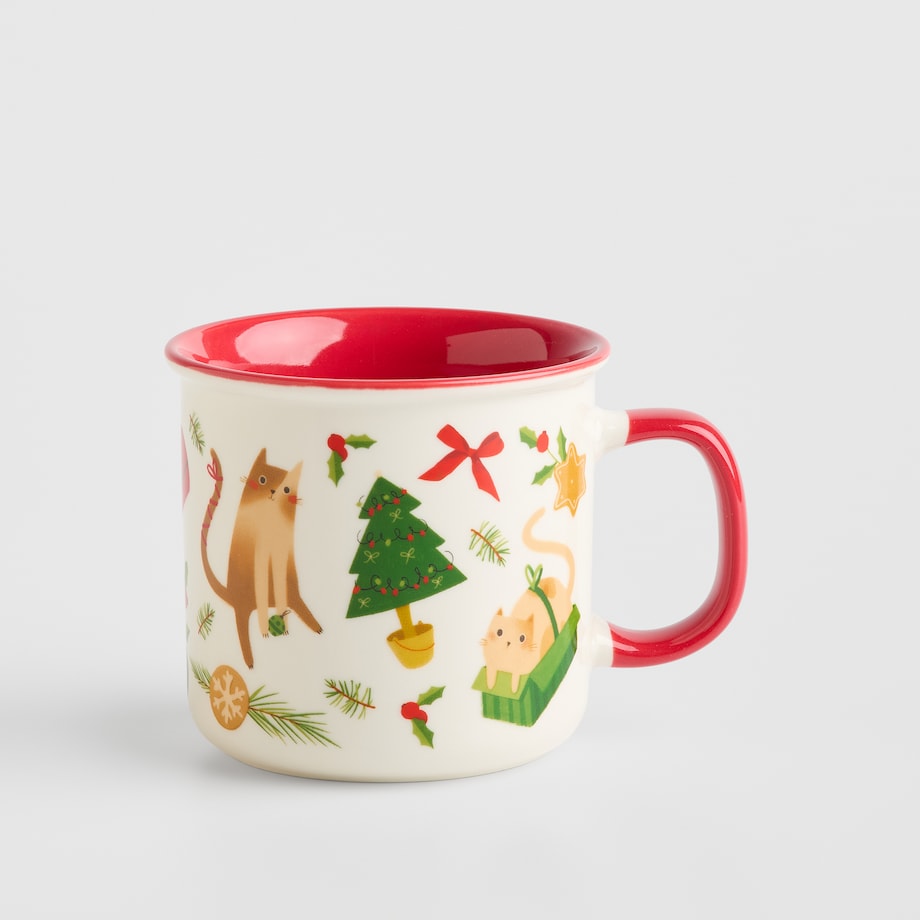 Kubek Miaoumas z motywem zwierząt leśnych