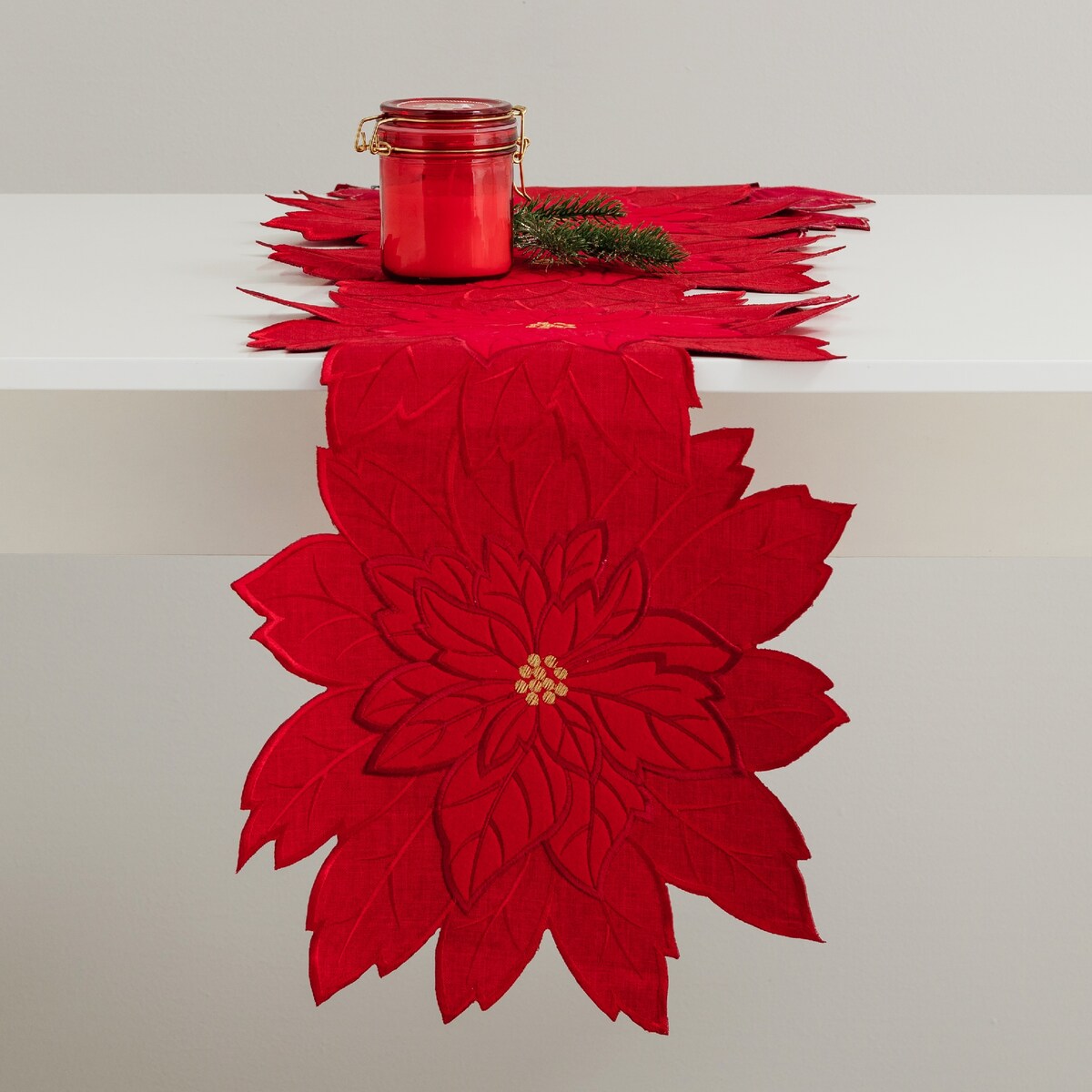 Bieżnik Holly flower 35x180 cm